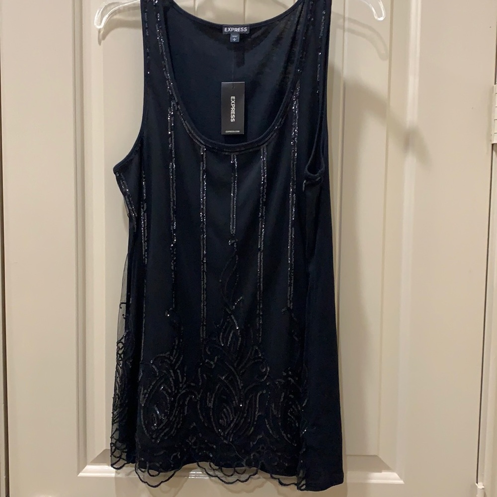 Express beaded tank top BRAND NEW